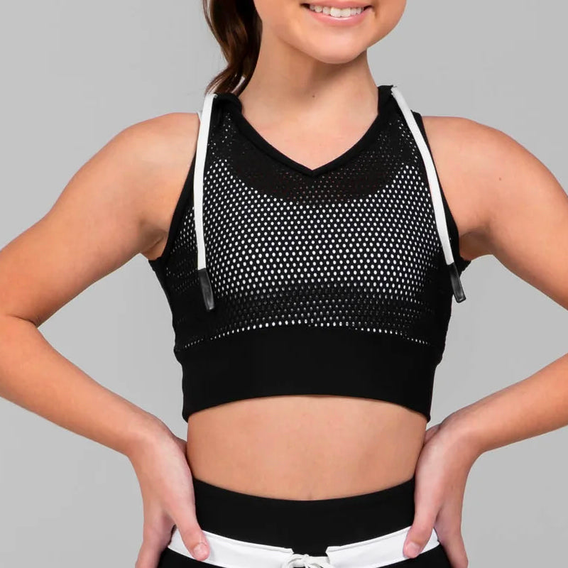 DOUBLE LAYERED MESH BACK SPORTS BRA WITH SUPPORT – Click Dancewear
