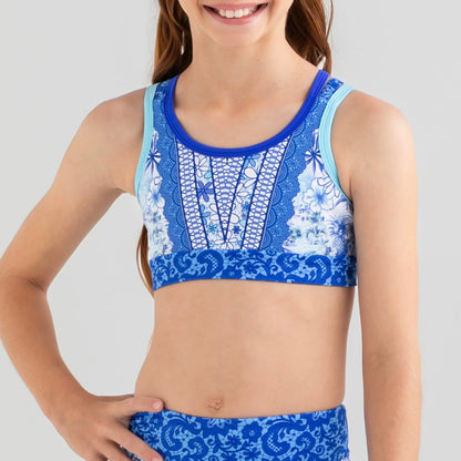 Bettina Blue Crop Top