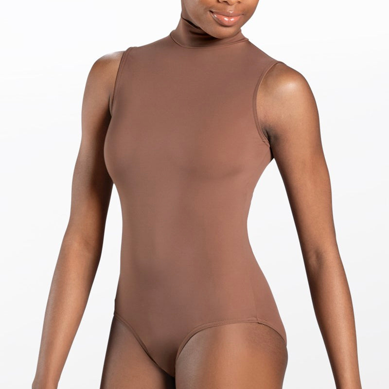 Mock Neck Sleeveless Leotard (Adult)