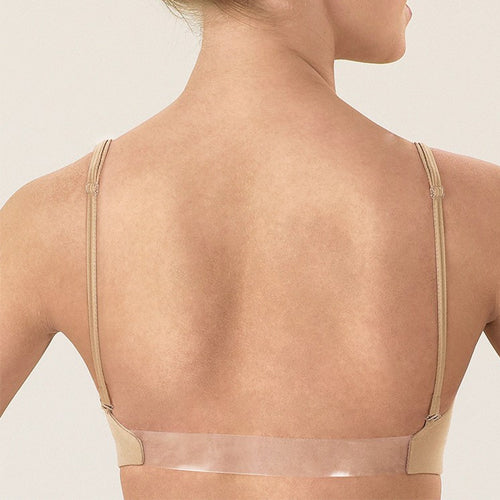 Clear back on sale sports bra