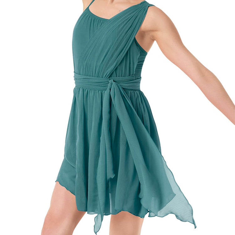 Chiffon hot sale drape dress