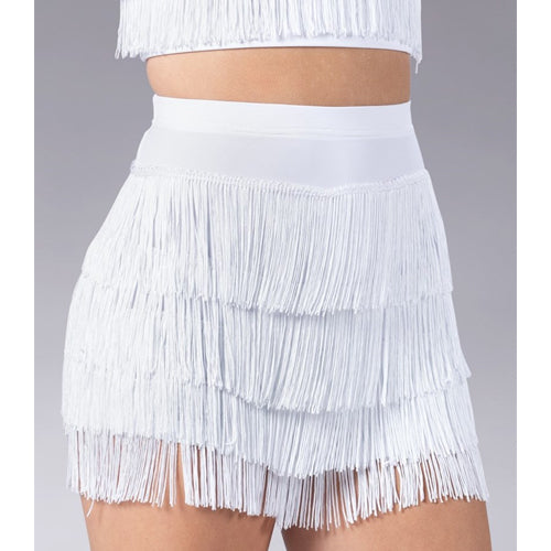 White sales tassel shorts