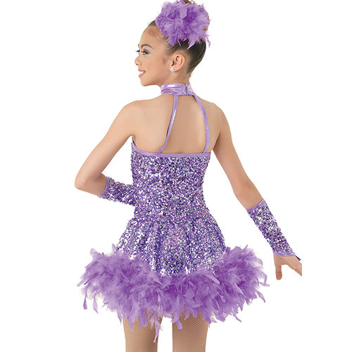 WEISSMAN Dance store Costume blue feather tutu I WANT TO BE A ROCKETTE 9860 -SC/6