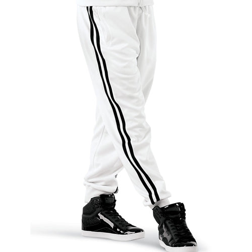 White Stripe Track Pants V1 – VIRALCLOTHING