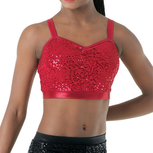 Sequin bra store top dance